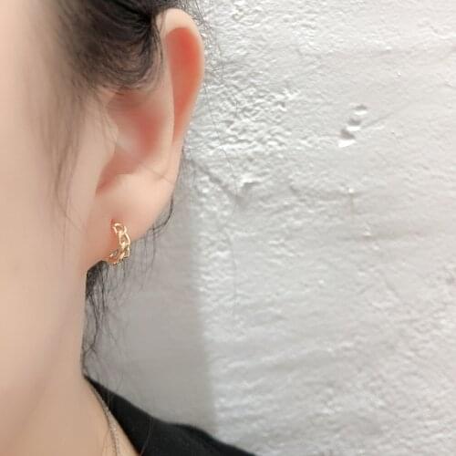 1Pair Unusual 925 Sterling Silver Earrings for Women 2020 Trend Jewelry Chain Circle Piercing Earrings Gifts for the New Year