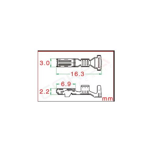 100/500/1000pcs/lot Crimp Terminals (pins) for Furukawa Connector, Replacement of RFW-F-050/RFW-F-125