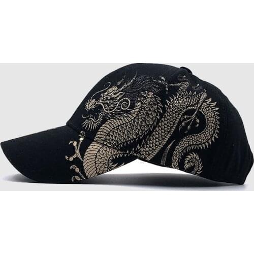Spring And Summer Mens Baseball Cap Dragon Print Caps Cotton Versatile Sunshade Casual Mens And Womens Hat Cap For Boy
