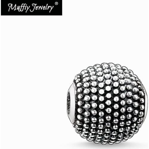 Kathmandu Beads Charm Beads,Karma Europe 2018 Brand New Good Jewelry Fit Key Necklace Bracelet,Earring, Silver