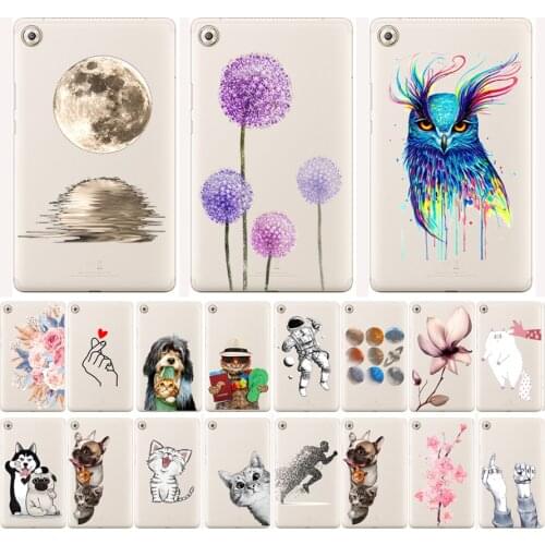 For Huawei MediaPad M5 Case 8.4'' Fashion silicone Soft TPU Cute Back Cases for Huawei MediaPad M5 10.8 Cover Protective Shells
