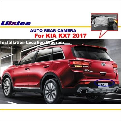 Liislee Car Reverse Parking Camera For KIA KX7 2017 Back Up Rear View Camera Night Vision Replace License Plate Light