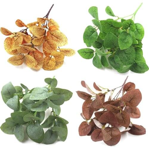 Artificial Plants Green Grass Plastic Flower simulation Grass Desktop Decor Grass Fake Plants for Garden Outdoor Decoration