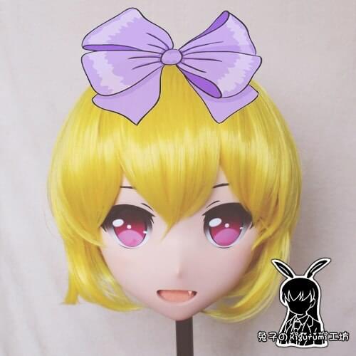 KM5139)Quality Handmade Female/Girl Resin Japanese Cartoon Character Ellie Cosplay Anime Kigurumi Mask Crossdresser