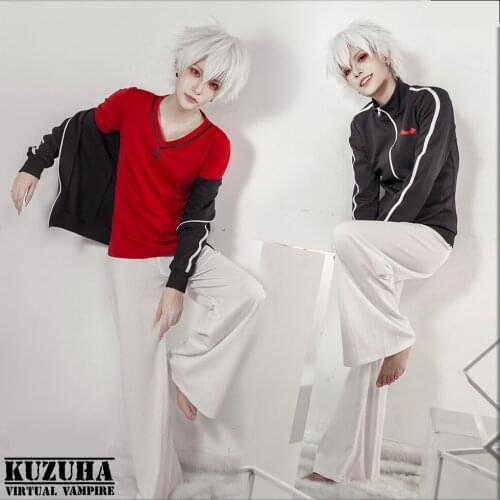 Hololive VTuber YouTuber Kuzuha Cosplay Costume Fancy Vampire Outfits Top Pants Coat Halloween Carnival Uniforms Custom Made