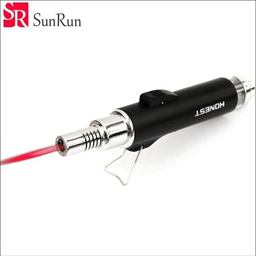 Creative lighter barbecue flamethrower red flame small spray gun to grab high temperature gas lighter