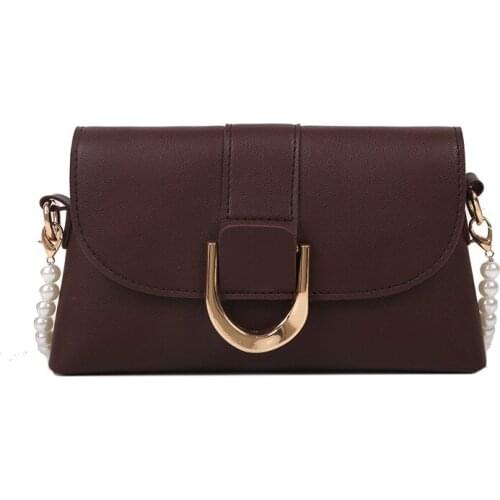 Yang Qi pearl chain small bag 2021 new fashion lady quagga small square bag web celebrity fashion shoulder bag