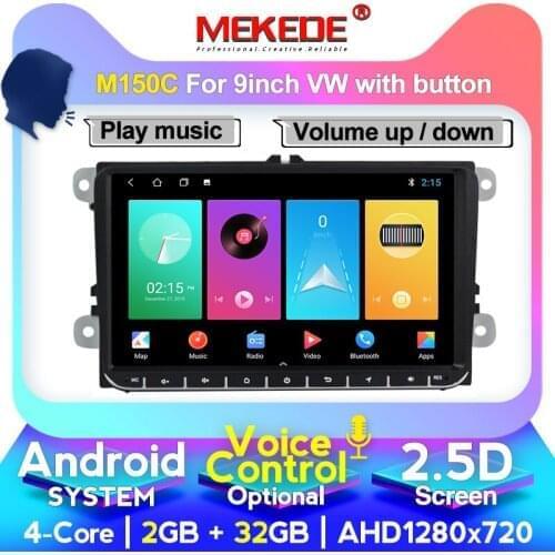MEKEDE Android IPS 8-Core RAM 4GB Car GPS Navigation Stereo Player for VW Volkswagen Seat Golf Polo Passat b5 Jetta Tiguan
