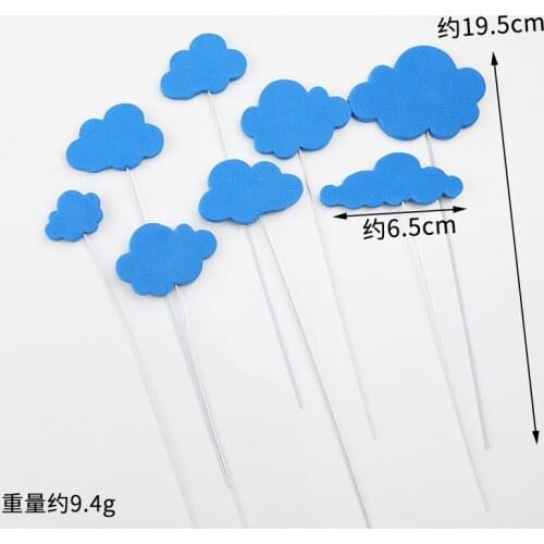 1 set Lovely Foam Moon Cloud Star Balloon Cupcake Cake Topper Inserted Decoration For Wedding Birthday Party