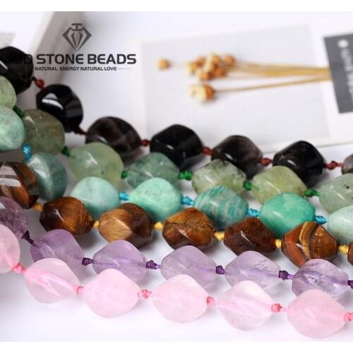 15x20mm Irregular Shape Raw Pink Rose Quartz Crystal Rough Amazonite Stone Agate Specimen Healing crystal For Jewelry Making