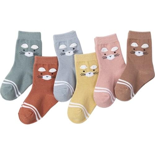 New cartoon cat baby socks for 0-1years old girls and boys