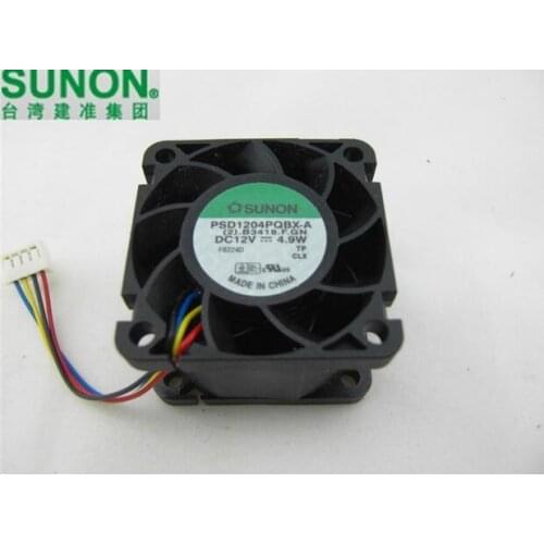 The Original SUNON PSD1204PQBX-A DC 12V 4.9W 4028 40x40x28mm 4cm 4-line Server Cooling Fan