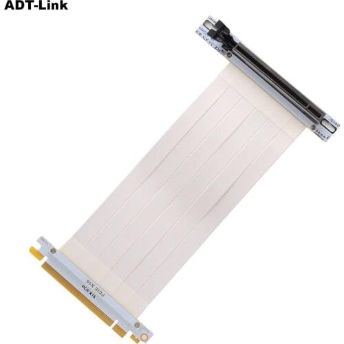 PCIe Riser Cable, 3.0 x16 PCI Express Riser Extender, Flexible High Speed 90 Degree GUP Riser Cable for Graphics Card Vertical