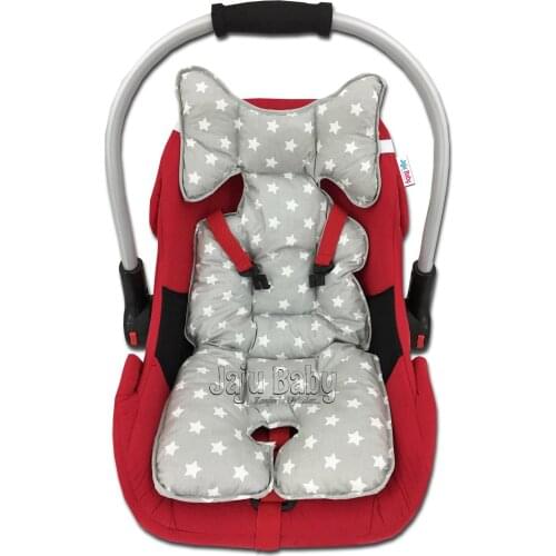 Jaju Baby Gray Star Car Seat Cushion - Stroller Cushion
