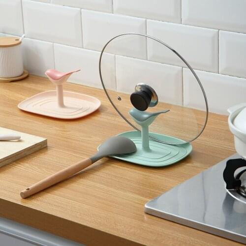 Household Spatula Ladle Shelf Bird Shape Spoon Lid Rack Spatula Mat Cover Holder Pot Cover Rack Organizer Kitchen Storage Rack