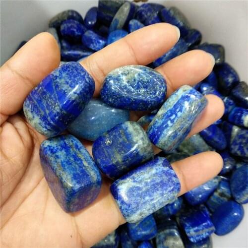 Natural lapis lazuli stones healing quartz crystal minerals tumbled stone rieki healing 100g