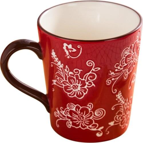 Hand-painted glaze creative ceramic mug Large capacity water cup Cup Cup retro mug kawaii mug tumblr cup cup