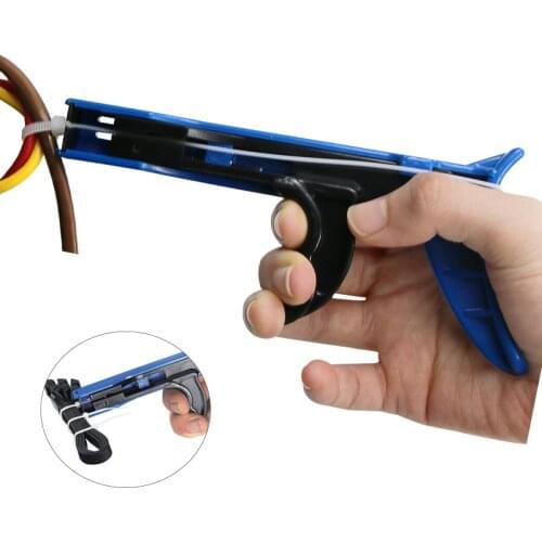 Cable Tie Gun Hand Tools Fastening Tool TG-100 Tensioning For Nylon Tightening The Clamp When Trimming