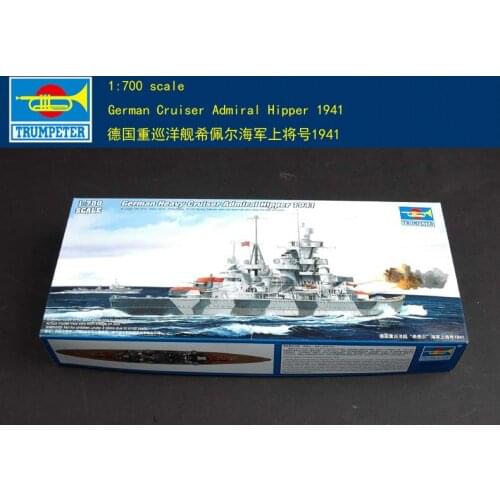 Trumpeter TR05776 1/700 German Heavy Cruiser Admiral Hipper 1941 Plastic Model Kit