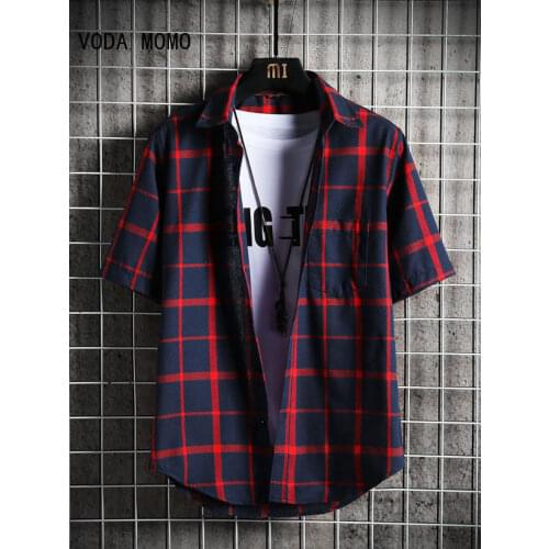 Мужские клечатые рубашки VODA MOMO China At AliExpress