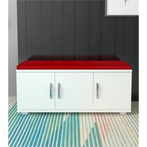 Seated Shelf Retractable Shoes Cabinet White 2021 Home Decoration