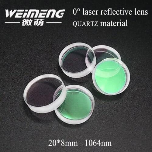 Weimeng laser full reflector lens 20*8m JGS1 quartz material 0 degree 1064nm for laser cutting machine