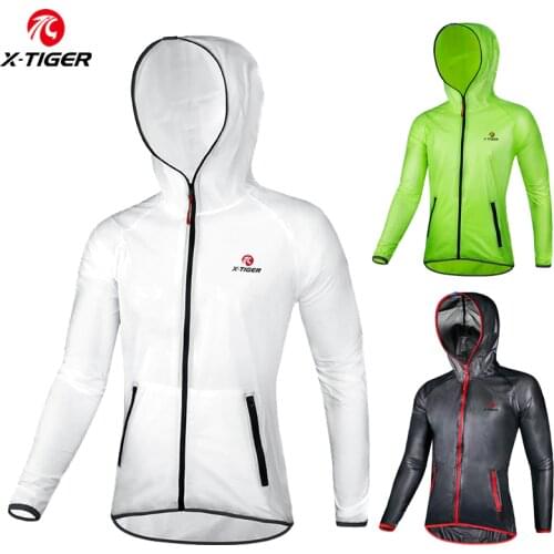 X-TIGER Cycling Raincoat Adult Waterproof Raincoat Women Men Rain Coat Outdoor Hiking Fishing Reflective Rainproof Protect Gear