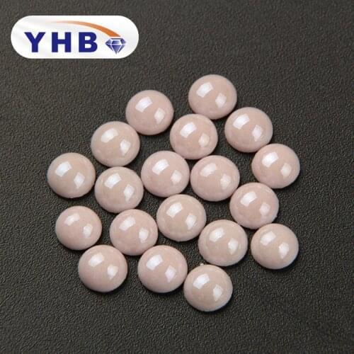 YHB New Products Custom Burgundy Pearls Rhinestone Beads Hotfix Good Polished For DIY Jewelry Making Nail Art Clothing