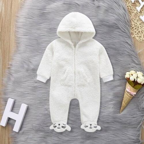 Newborn Baby Winter Rompers Clothes Boy Girl Garment Soft Fleece Jumpsuit Thicken Warm Comfortable Pajamas Playsuit Baby Blanket