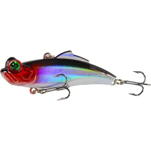 1PCS fishing lure minnow pike carp hard bait6.5cm artificial fish eyes vib fishing lure jig fishing hooks Crank baits squid bait