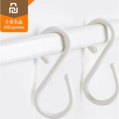 10pcs original xiaomi mijia S type double head hook storage convenient pp material
