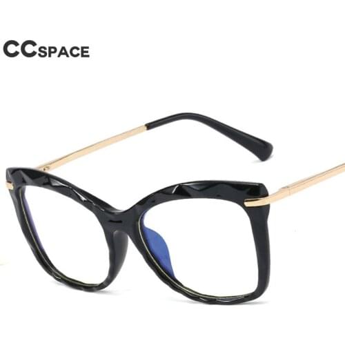 48224 Cat Eye Anti-blue Light Plastic Titanium Glasses Frames Crystal Ultralight Men Women Optical Fashion Computer Glasses