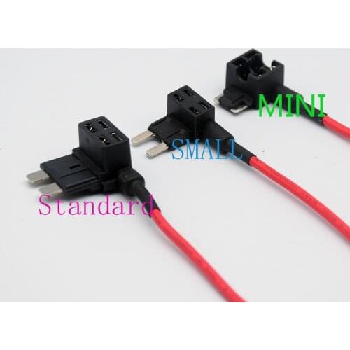 5pcs/10pcs12V MINI SMALL MEDIUM Size Car Fuse Holder Add-a-circuit TAP Adapter Micro Mini Standard ATM Blade Fuse