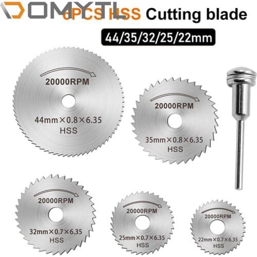5pc Electric Grinder Accessories Wood Plastic Soft Metal Cutting Small Saw Blade for 3.17mm interface