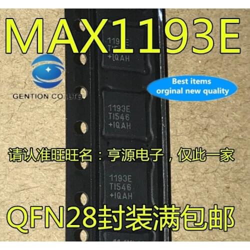 5PCS MAX1193E MAX1193ETI+T printing 1193E QFN28 in stock 100% new and original
