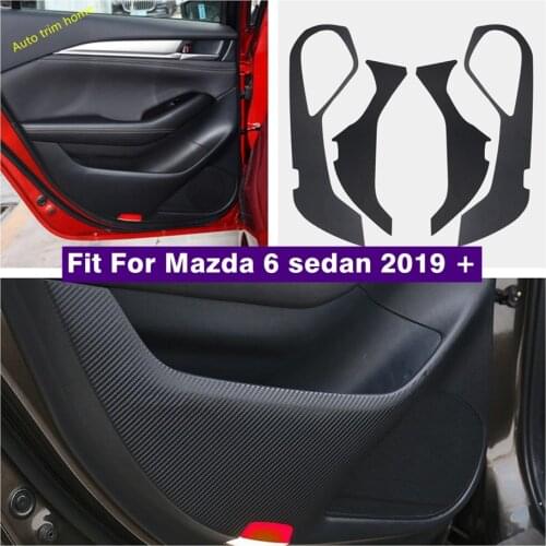 Auto Accessories Inner Door Scratchproof Anti Kick Pad Film Protection Stickers Cover Trim Fit For Mazda 6 Sedan 2019 2020 2021