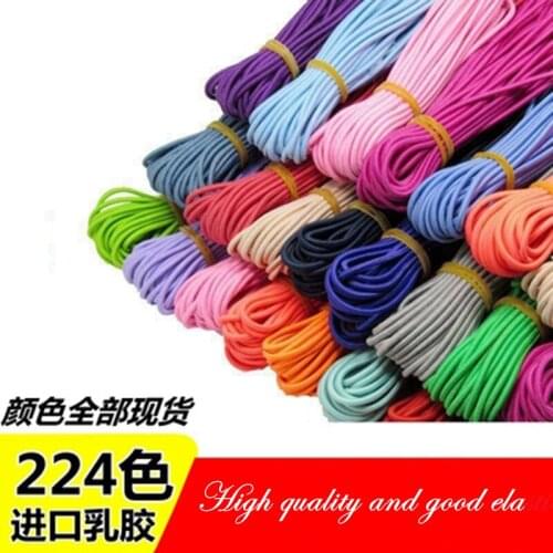 2.5mm Costura Sewing Accessories Accessoire Couture Elastic Band for Mask Masks Elasticos Elastiek Elastique Couture Gummiband