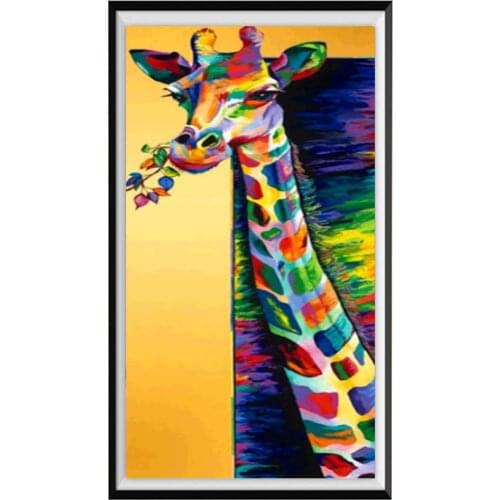 5D Diamond Painting Giraffe Animal DIY Handmade Cross Stitch Kit Round Diamond Mosaic Embroidery Decoration New Year Gift