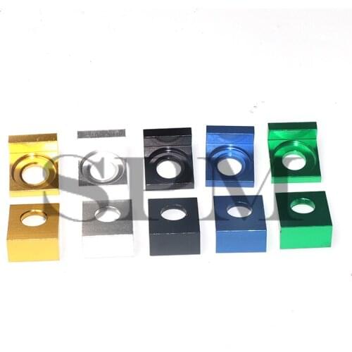 Motorcycle Aluminum CNC Chain Adjuster Block 12mm/15mm Chain Axle Tensioner Adjuster for Pit bike Chain XR50 CRF70 SDG 107 125