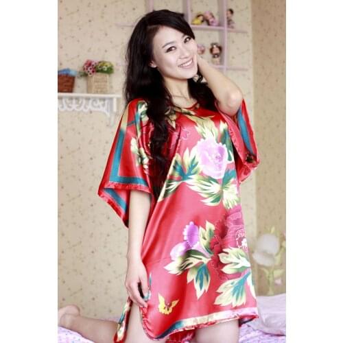 Женские атласные ночные сорочки BYSIFA China At AliExpress