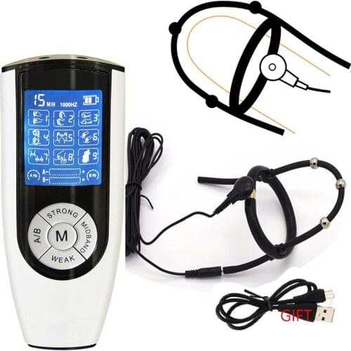 Electro Shock Penis Glans Ring Electro Shock Sex Toys Electrical Stimulate Cockring SM Electrical Stimulate Adult Sex Toys