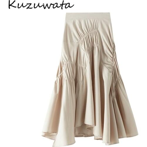 Женские юбки миди Kuzuwata China At AliExpress