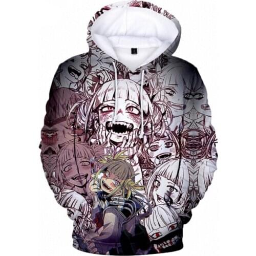Fashion New Printed 3D Hooded Sweatshirt Sweatshirt Men Women Casual Pullover My Hero Academia Hoodie Cute Anime Cartoon Top