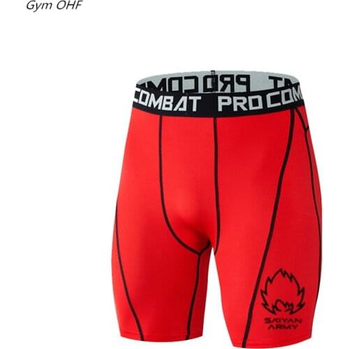 Mens Bodybuilding Quick Dry Compression Shorts Fitness Tight Shorts Sweat Sports Short Trousers Gym Shorts For Men Running