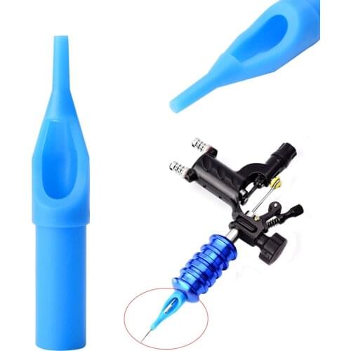 50pcs RT Professional Disposable Sterile Tattoo Tip Nozzle Needle Tube Pick 3 Available Size Tattoo Syringe Machine Supply Tool