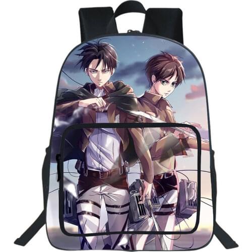 Attack On Titan Backpack Students Men Women Bags Fashion New Pattern Attack On Titan School Bag Teens Daily Backpack Travel Bag