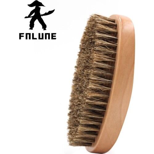 Bristle Brush Solid Wood Beard Salon Hair Personality Styling Cleaning Tool Beard Comb Beard Brush Hairdressing Cleaning Comb