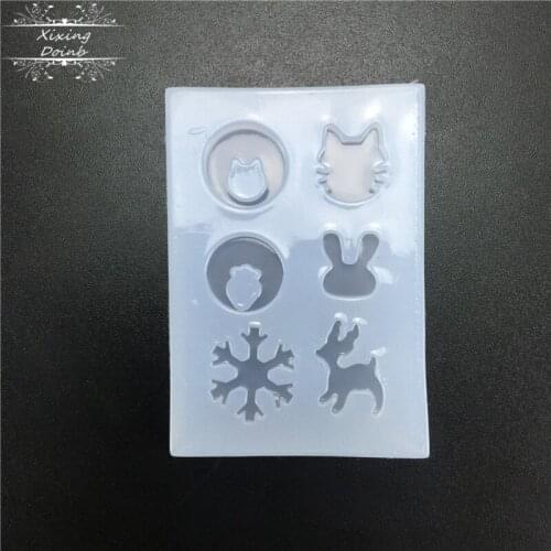 Silicone mold DIY cake decoration tool hand craft manufacture mold drop glue decoration resin tool