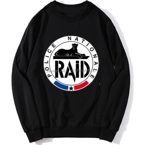 Raid French Police Counter Terrorism Unit Special Force Military shubuzhi Men Hoodie Spring Autumn Sweater Streetwear Harajuku