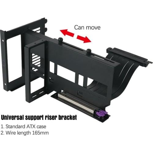 Cooler Master Riser Cable PCIE 3.0 X16 For GPU Vertical Installation Extend Graphics Card Vertical Installation Bracket